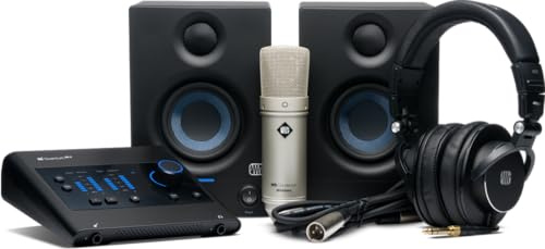 PreSonus Quantum ES Ultimate UK - Complete home studio recording kit with USB-C audio interface, Studio One Pro DAW recording software license, Eris studio monitors + more