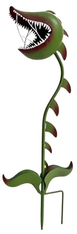 Generico Fiori Di Metallo Da Esterno - Nepenthes Decorativo E Fantasioso,Arte Originale Da Cortile Per Esterno,per prato, giardino posteriore, patio, paesaggio, portico, aiuole, cortile