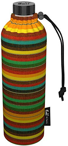 Emil Trinkflasche aus Glas für Mädchen & Jungen isolierte Glasflasche für Schule, Freizeit, Sport: Kinder & Eltern BIO Mexiko 0,75l (Weithals)