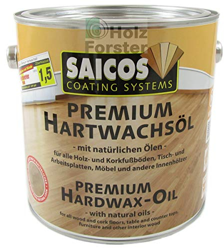 SAICOS Premium Hartwachsöl 3308 Frost transparent matt, 2,50 Liter