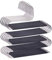 devesanter Appendini per pantaloni salvaspazio antiscivolo, confezione da 6 grucce per pantaloni a forma di S, in acciaio inossidabile, organizer per riporre pantaloni, jeans, colore: nero