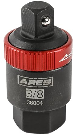 ARES 36004-3/8-Inch Drive Ratcheting Breaker Bar Adapter - Converts Breaker Bar or Sliding T-Handle into Ratchet - Reversible Ratcheting Mechanism with Anodized Switch Collar