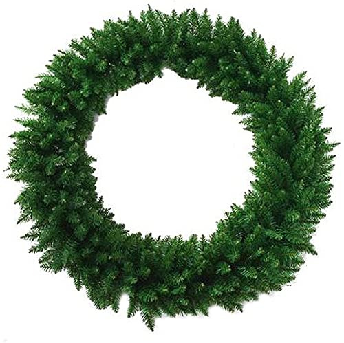 Ghirlanda Corona Verde Fuori Dietro Porta per Decorazioni addobbi di Natale casa Festone Natalizio allestimento Negozio Porte portoni Interni ed Esterno 100 cm
