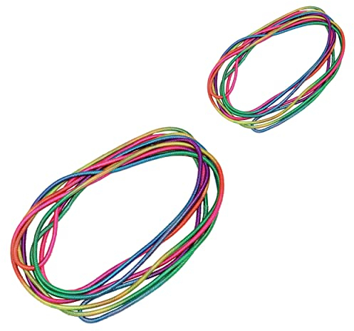 Best Sporting Gummitwist - Hüpfgummi für Kinder - Hüpfspiel Klassiker - Gummi Twist - 5m - Bunt - Elastikband aus Nylon
