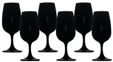 Vinata Forli INAO Degustationsgläser - Probegläser - Schwarz - 6 Stück - Probierglas