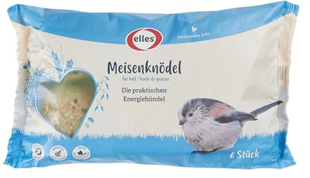 Elles Meisenknödel mit Netz im 16 x 6er-Pack | Natürliche & nährstoffreiche Energiequellen für Gartenvögel | Ideal für das ganze Jahr | Ambrosia kontrolliert (16 x 6 Stück)