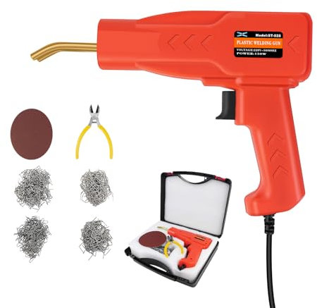 150W kunststoff Schweißen Maschine, Auto Stoßstange Reparatur Set, Kunststoff Schweißgerät, Heißhefter mit 800PCS Schweißnagel, Kunststoff Schweißen Reparatur Set für Reparatur Auto Stoßstange