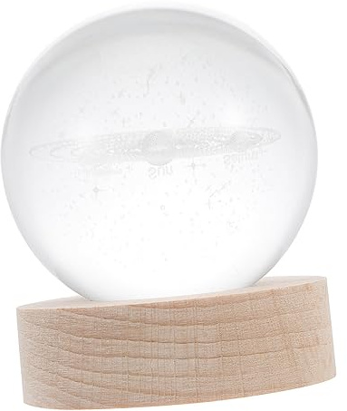 DIYEAH Sfera di Cristallo Luminosa 3D Decorativa da Tavolo
