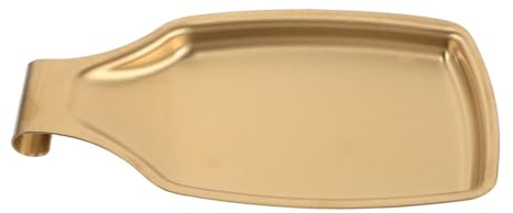 CHICAMPERA Ripiano in acciaio inossidabile porta mestolo portamestoli da banco utensile poggiamestolo per bancone cucina poggiamestolo per fornello Spoon Spoon Rest D'oro