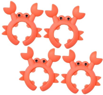 GALPADA 4pièces Supports De Cuisine Forme De Crabe Repose-cuillère Et Porte-ustensiles Avec Couvercle Et Support Polyvalent Pour Spatules Et Cuillères Rangement Compact Pour Plan De