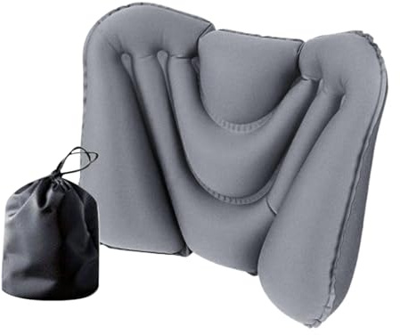 Raypontia Lumbar Support Pillow for Office Chair, Inflatable Back Cushion - Belt Cushion for Road Trip - for Office and Work and Seating and Driving and Travel | Back Cushion for Car Seat Car Home Office Bed for Outdoor Camping and Driving Men Women