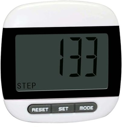 RCGOFOLLOW Compteur de Pas avec Clip Ceinture, podomètre léger à écran LCD pour Les Sportifs et Les Seniors souhaitant Compter Leurs Pas et Atteindre Leurs objectifs de Remise