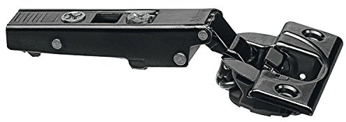 Blum Black Onyx 71B3550 Straight-arm Hinge, Screw-on, 110°, Color: Black