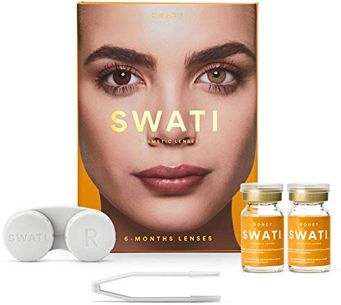 Honey (Hasel) - 6 Monate Kontaktlinsen Farbig - SWATI Cosmetics Natürlich Aussehende Kontaktlinsen