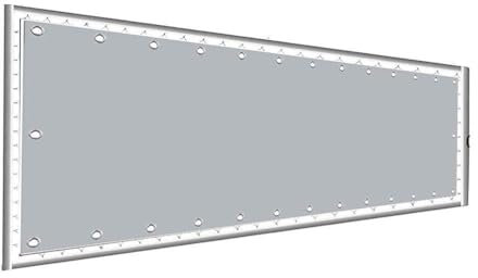 LJIANW Balkon Sichtschutz, Dekoration Zaun Winddichter Bildschirm Mit Ösen Zum Wasserdicht Anti-UV Undurchsichtig Wetterresistent Garten Deck 62 Größen (Color : Gray, Size : 1.1x4m)