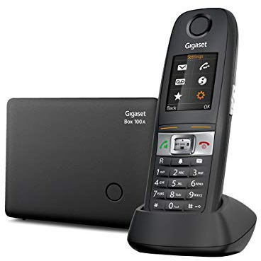 Gigaset E630A – Phone with Answering Machine – Water Splash and Dust-Resistant, (IP 65) – Ideal for Craftsmen and Mechanics, Black (Pack of 1)