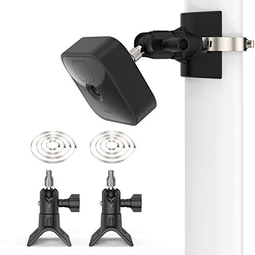 TIUIHU Camera Pole Montagehalterung für Die Neue Blink Outdoor 4/Outdoor 2K+/XT/XT2/Blink Mini/Mini 2, Anwendbarer Rohrdurchmesser Größe 30 mm - 200 mm (1,18-7,87 Zoll) (2 Pack)