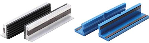 BGS 3044 | Mors de protection pour étau | aluminium | largeur 125 mm | 2 pièces & 3046 | Mors de protection pour étau | matière plastique | largeur 125 mm | 2 pièces