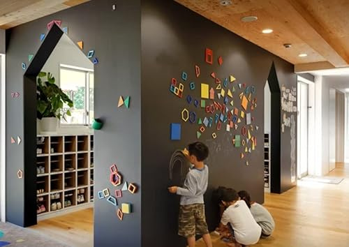 Magnetic Blackboard Wallpaper for Chalk and Chalk Pens Self-Adhesive Magnetic Many Sizes Chalkboard Magnetic Adhesive Film (200 x 100 cm)