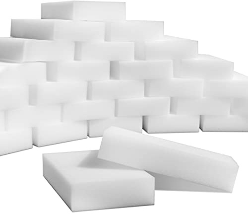 SmilePowo 100 Pack Magic Cleaning Sponges Eraser,Multi-Functional Premium Melamine Sponge Foam Cleaning Pads,Dish,Household Cleaning Sponge for Kitchen,Furniture,Bathroom(Universal Cleaner)