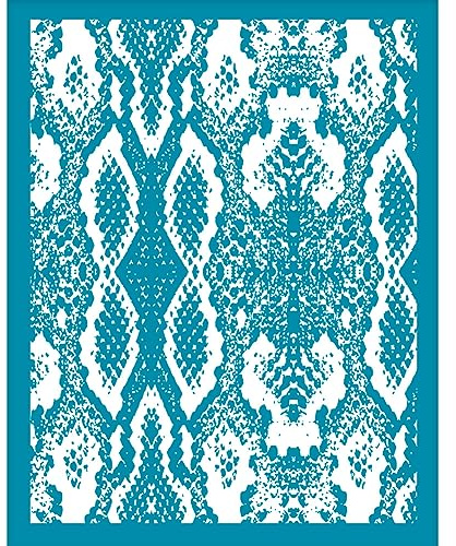OLYCRAFT 10x12.7cm Ton Schablonen Schlangenhaut Muster Siebdruck Für Polymer Siebdruck Schablonen Abstrakte Schlangenhaut Netz Transferschablonen Netz Schablone Für Polymer Ton Schmuckherstellung