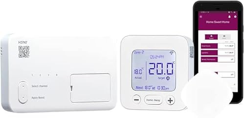 Horstmann/Secure H3747 4 Channel Wireless Smart WiFi App Phone Programmable Room Thermostat (Replaces H37XL & H47XL) - Hanicks