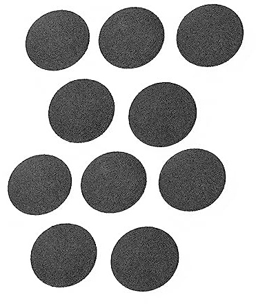 FRCOLOR Ersatzköpfe aus Abs und Schleifmaterial Schwarz 10 Stück Kompatibel mit Elektrischen Fußpfleggeräten für Fußschärfer Pediküre für Harte Hornhaut