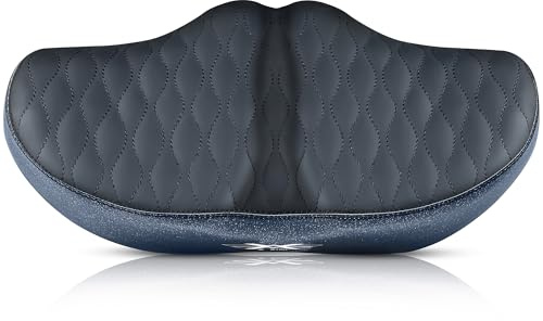 X WING New-Age Noseless Bike Seat Cushion for Men & Women - Extra Padding & Wide - Suitable for City, Electric, Stationary Bikes - Compatible with Peloton Bikes – Wide Winged Bike Seat with Cushion