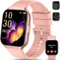QCOQ Montre Connectée Femme Homme avec Appel Bluetooth, Etanche IP68 Montre Connectée Sport avec Podometre/Cardiofrequencemetre/Moniteur de Sommeil pour Android iOS