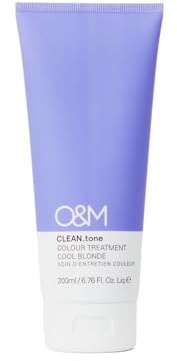 O&M CLEAN.tone Cool Blonde (200ml) – Farbauffrischende Haarkur für blondiertes Haar – Pflegt & tönt Blond bis sehr hellblond – Ohne Sulfate & Silikone – PETA-zertifiziert, vegan, Made in Australia
