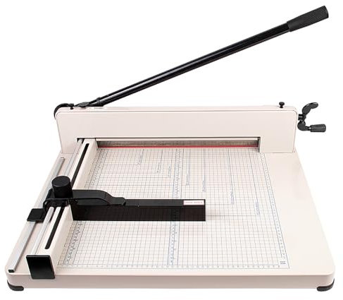 SBCGFY Hebelschneider A3 Fotocutter Profi Cutter mit Sicherheitsverriegelung und Schutzeinrichtung Schnittbreite 440mm für Schule Büro