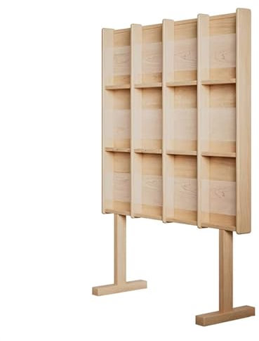 Zeitschriftenständer aus Holz, Bodenständer, Prospekthalter, Display für Ausstellungen, 4 Farboptionen