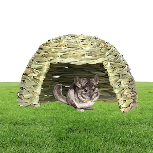 Generisch Grashaus für Meerschweinchen | Schlafbett Grasnest versteckt Nest für Meerschweinchen -Verbrecher - Haustierversorgungen, kleines Tierspiel -Spielbett für Chinchillas, Hamster