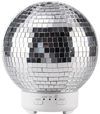 VOANZO Diffusor Mit Diskokugel Rotierender Spiegel Diffusor Für Ätherische Öle Flüsterleiser Aromatherapie Diffusor Mit 7 Farblichteinstellungen Stilvolle Dekoration Für Zuhause Und Das Büro