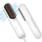 webeauty Spazzola Lisciante per Capelli Senza Fili, 200 Milioni di Ioni Negativi Spazzola Capelli Senza Filo,Pettine Lisciante per Capelli con Cavo di Ricarica di Tipo C per Viaggio，Bianco