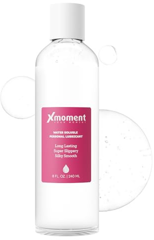 Ultra Smooth Water-Based Lube - 8 Fl Oz Personal Lubricant for Vaginal and Anal Sex, pH Balanced Lube Without Glycerin & Parabens, Slippery Massage Gel for Women, Men and Couples
