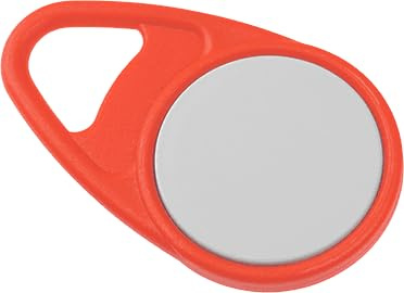 RFID Chip 4K für Wallbox und Schließzylinder Transponder Tag Karte Keyfob Schlüsselanhänger für Zeiterfassung (rot)