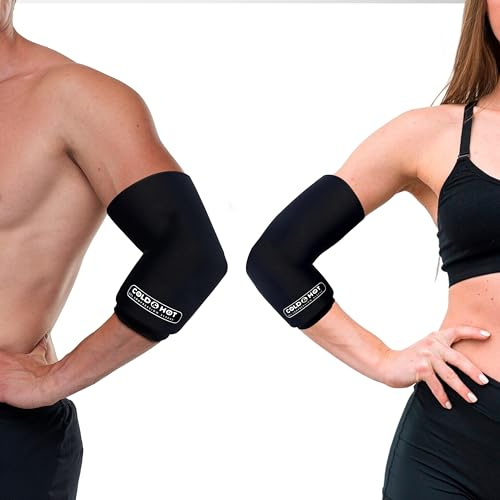 SURGICALMED Gel-Kompressionsmanschette für Kälte/Wärme - 360°-Gleitdesign, ultraweich & auslaufsicher - tragbar - Ice Cold Sleeve - Größen L für Handgelenk, Unterarm, Ellbogen, Arm, Knöchel und Knie