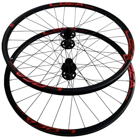 SXSHEYS 26/27,5/29 Mountainbike-Laufradsatz, Aluminiumlegierung, doppelwandige Felge, Centerlock-Scheibenbremse, gedichtete Lager, Vorder- und Hinterradnaben mit 28 Loch für 8-12-fach-Schaltung