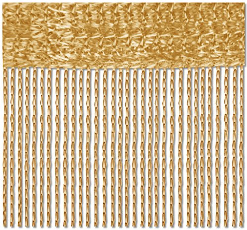 Bestlivings Fadenvorhang 140x240 Fadengardine Insektenschutz Raumteiler Auswahl: Gold - karamell
