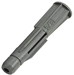 1000 Stück/Dübel/Durchmesser - 5 x 31mm - Länge Universaldübel mit Kragen/Spreizdübel/Allzweckdübel/Material: Kunststoff