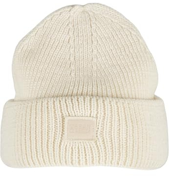 Urban Classics Unisex stickad ullmössa, Vit, one size