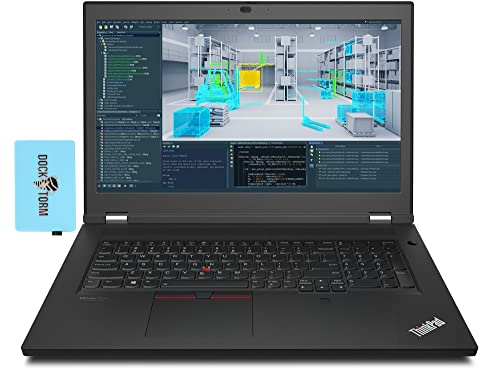 Lenovo ThinkPad P17 Gen 2 Home & Business Laptop (Intel i7-11800H 8-Core, 16GB RAM, 512GB SSD, RTX A2000, 17.3 60Hz Full HD (1920x1080), Fingerprint, WiFi, Bluetooth, Win 10 Pro) with Hub
