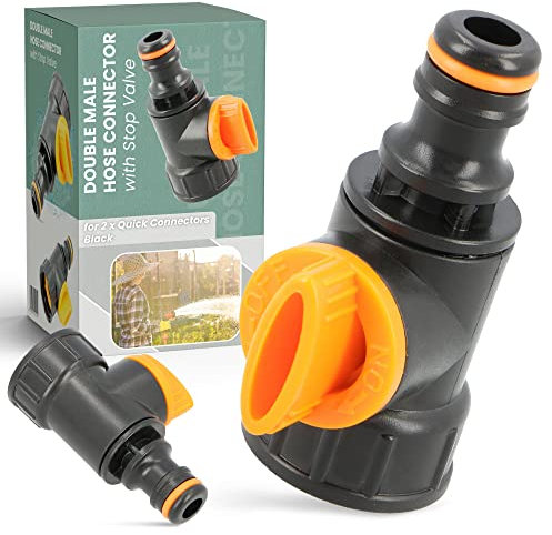 Connettore per rubinetto per attacco rapido con valvola di regolazione, adattatore rubinetto, collegamento con attacco rapido per tubo da giardino, tubo dell'acqua