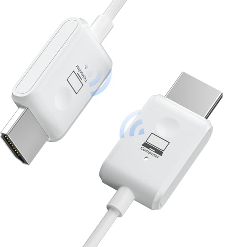 PWAY HDMI wireless, 5G Extender 98FT/30M Trasmettitore e ricevitore HDMI wireless Ultra HD, lettore di streaming audio video, per laptop/PC/fotocamera a HDTV/proiettore/monitor