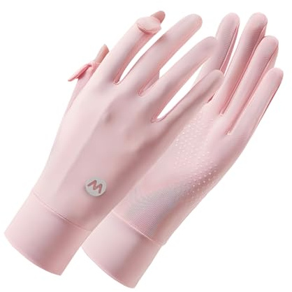Ice Silk Sunscreen Gloves UV Protection Mittens Non-slip Touch Screen Driving Gloves for Cycling Riding Golfing Hiking