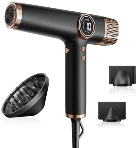 Faszin Asciugacapelli, Phon per Capelli con Motore ad Alta Velocità da 110,000 Giri Al Minuto per Un'asciugatura Rapida visione notturna Binocolo grande con Basso Rumore