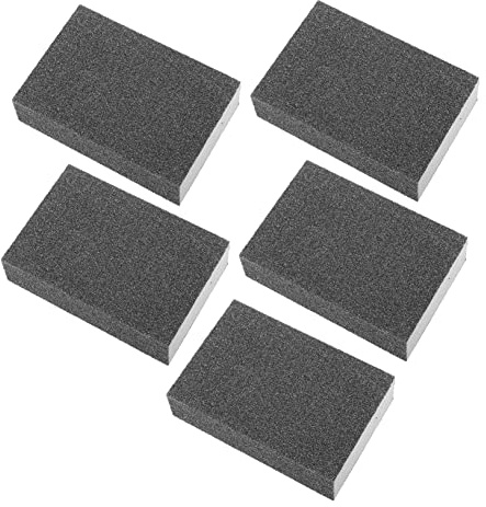 BCOATH 5pcs Grinding Sponge Block Plaster Sanding Block Wet Dry Sanding Polishing Sponge for Woodworking
