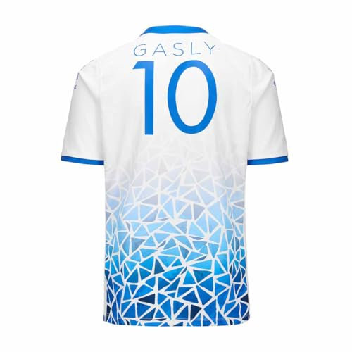 Kappa - Maillot Kombat Barcelone Gasly BWT Alpine F1 Team 2024 pour Garçon - Blanc - Taille 8Y