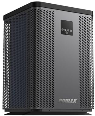 POOLEX - PC-TOP200 – Silverline Top – Vertikale Wärmepumpe für Pool 90 – 120 m³ – Full Inverter – Heizung und Kühlung – Premium und langlebiges Design – kompatibel mit Salzbehandlung